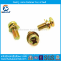 Stock Cross Recessed Small Pan Head Screws with Spring and Plain Washer